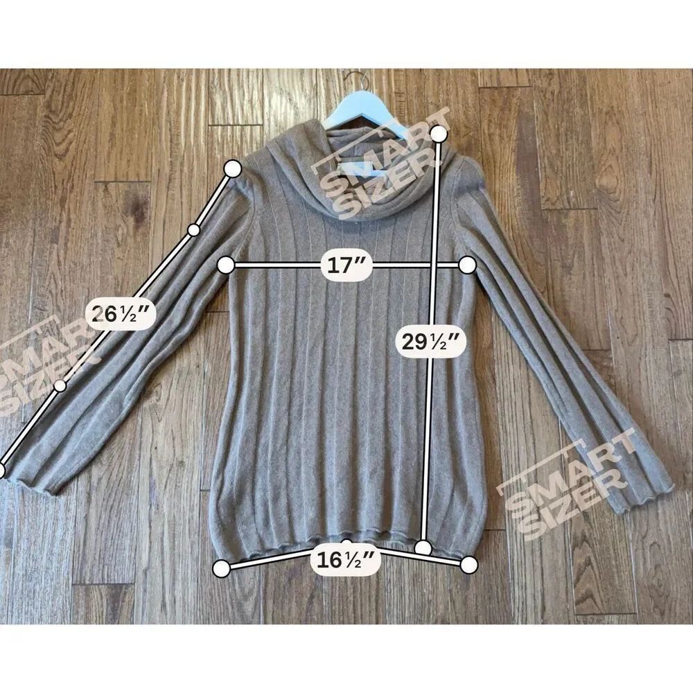 Shirin Guild made in Scotland 100% cashmere ribbed turtleneck sweater small - Picture 5 of 7